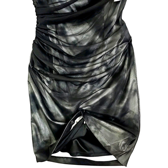 Maggy London ~Size 8~ Black/Silver Sheath Party Cocktail Evening Dress Lined NWT - Picture 8 of 14
